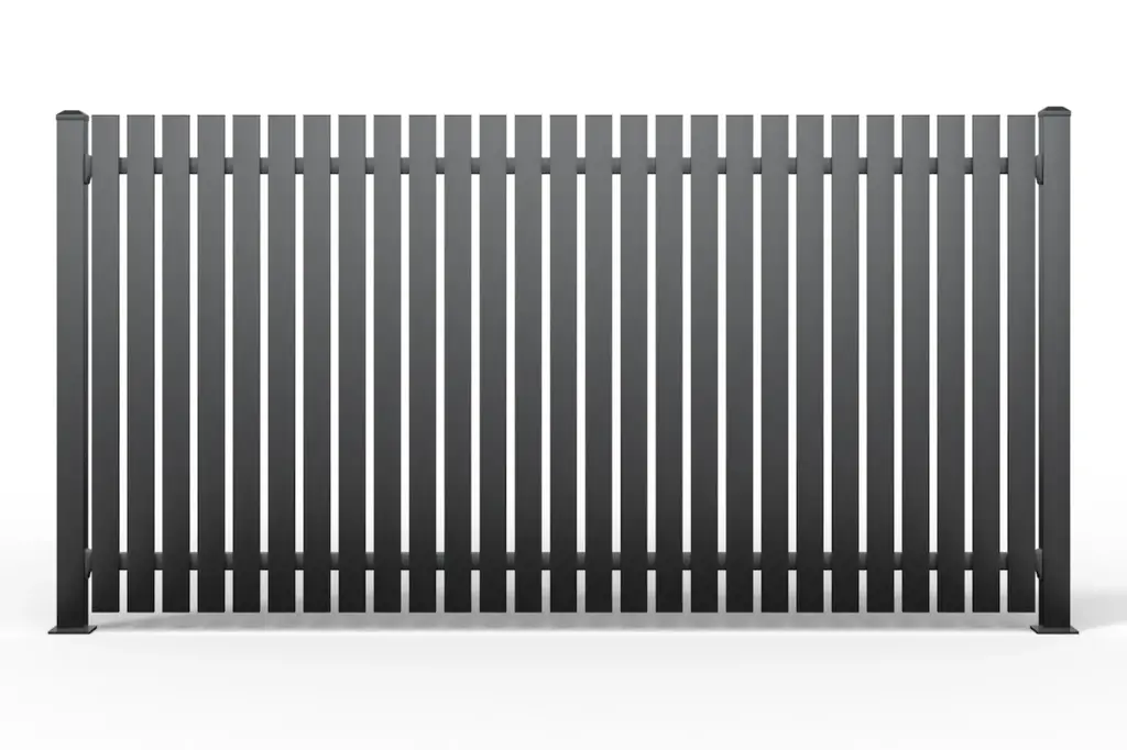 Luna Vertical Slat fence panel front view